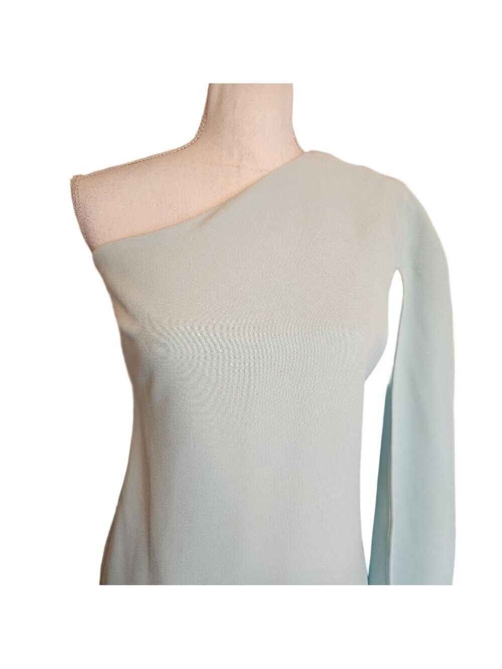 Eva Mendes Sz: 2  Elegant One-Shoulder Light Blue Dress New York & Co *Altered*